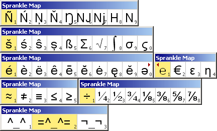 Example of Sprankle Character Map