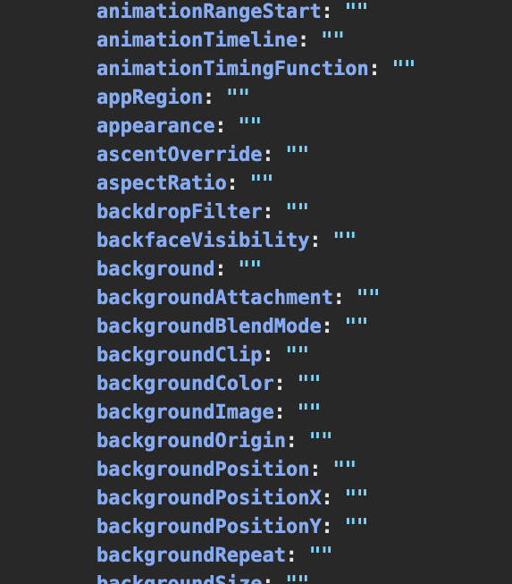 CSS props