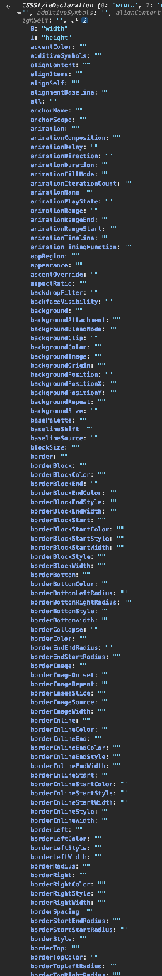 CSS props