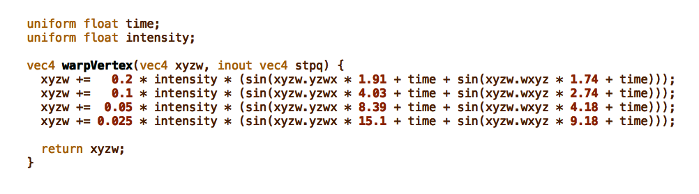 GLSL Vertex Shader Code - Warping Vertices