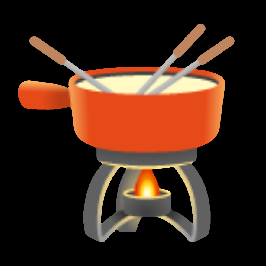 fondue emoji - rendered via sdf