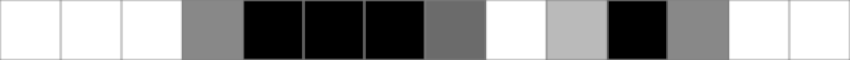 row of anti-aliased pixels