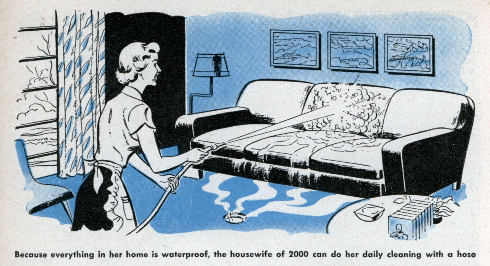 1950s vision of the future: everything in plastic