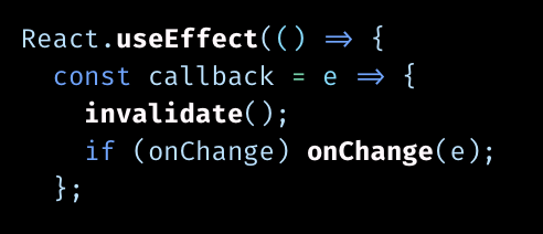 onchange in react three fiber